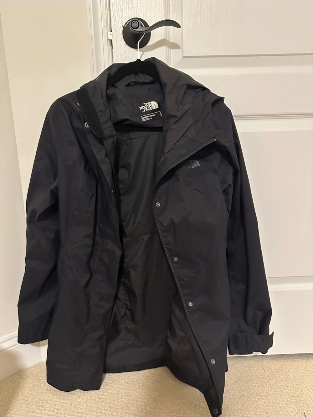 The North Face waterproof Hooded Jacket - Black
